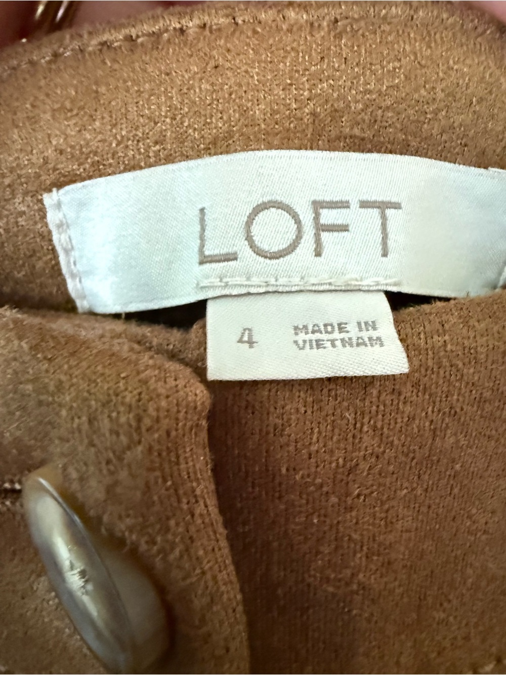 LOFT Chestnut Pocket A-Line Mini Skirt - Picture 2 of 2